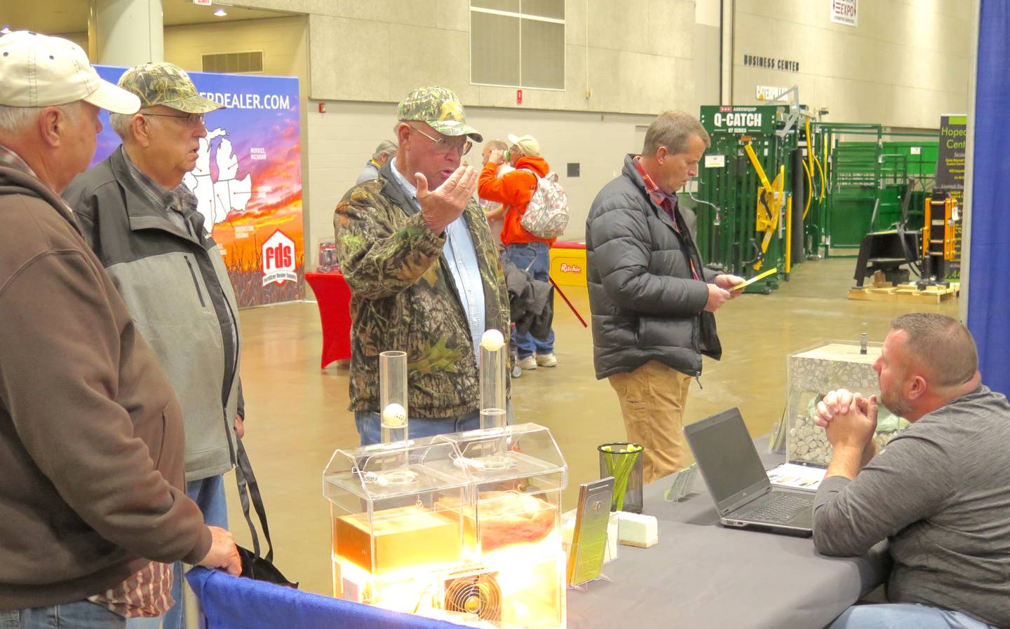 Visitors to the Greater Peoria Farm Show have the opportunity to meet one-on-one with representatives from a wide variety of businesses to talk shop or just visit.