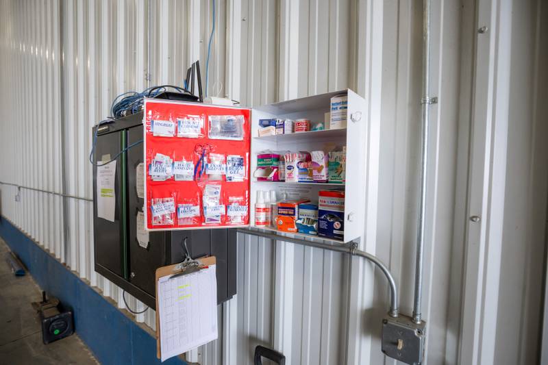 Having a first aid kit on the farm is a good way to prepare for accidents.