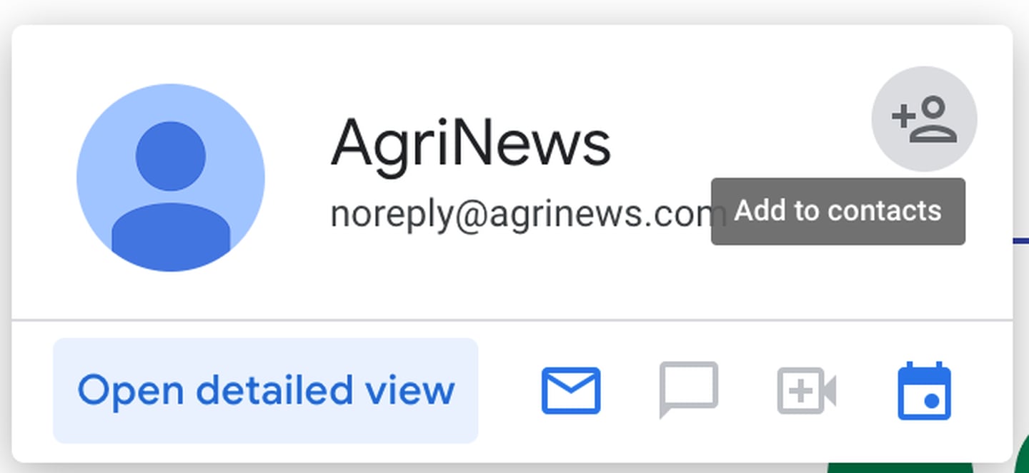 Click "Add to contacts" to ensure you get our emails in your inbox.