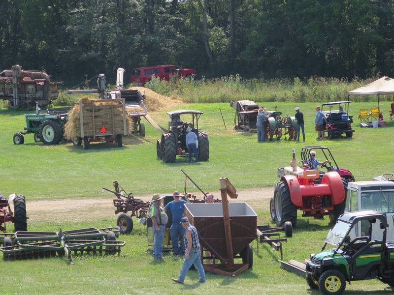 Historic Farm Days visitors are treated to seeing classic machinery in action throughout the show including threshing, shelling and other field demonstrations.