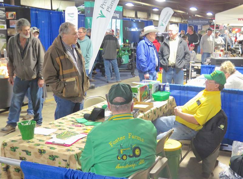 The Friends of Green booth was a popular stop for visitors at last year’s Midwest Ag Expo. The organization is part of the I & I Antique Tractor and Gas Engine Club, based in Penfield, Illinois, as well as the Half Century of Progress.