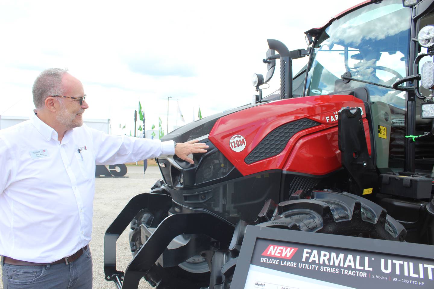Leo Bose discusses the Case IH Farmall M Series tractors that include two models — the 120 Super M and 110M. The IH Edition package on the 120 Super M includes an IH embroidered seat, IH steering wheel and IH decal on the hood. This tractor has a fully integrated front loader and an advanced electronic joystick.