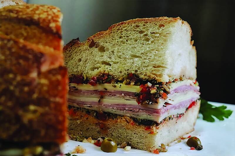 A Mardi Gras classic with Italian cold cuts and briny olive salad.