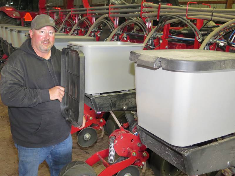 With the extended planting season finally wrapped up, Dan Parker was cleaning up his planter and meeting with Precision Planting representatives for a sidedress applicator upgrade.