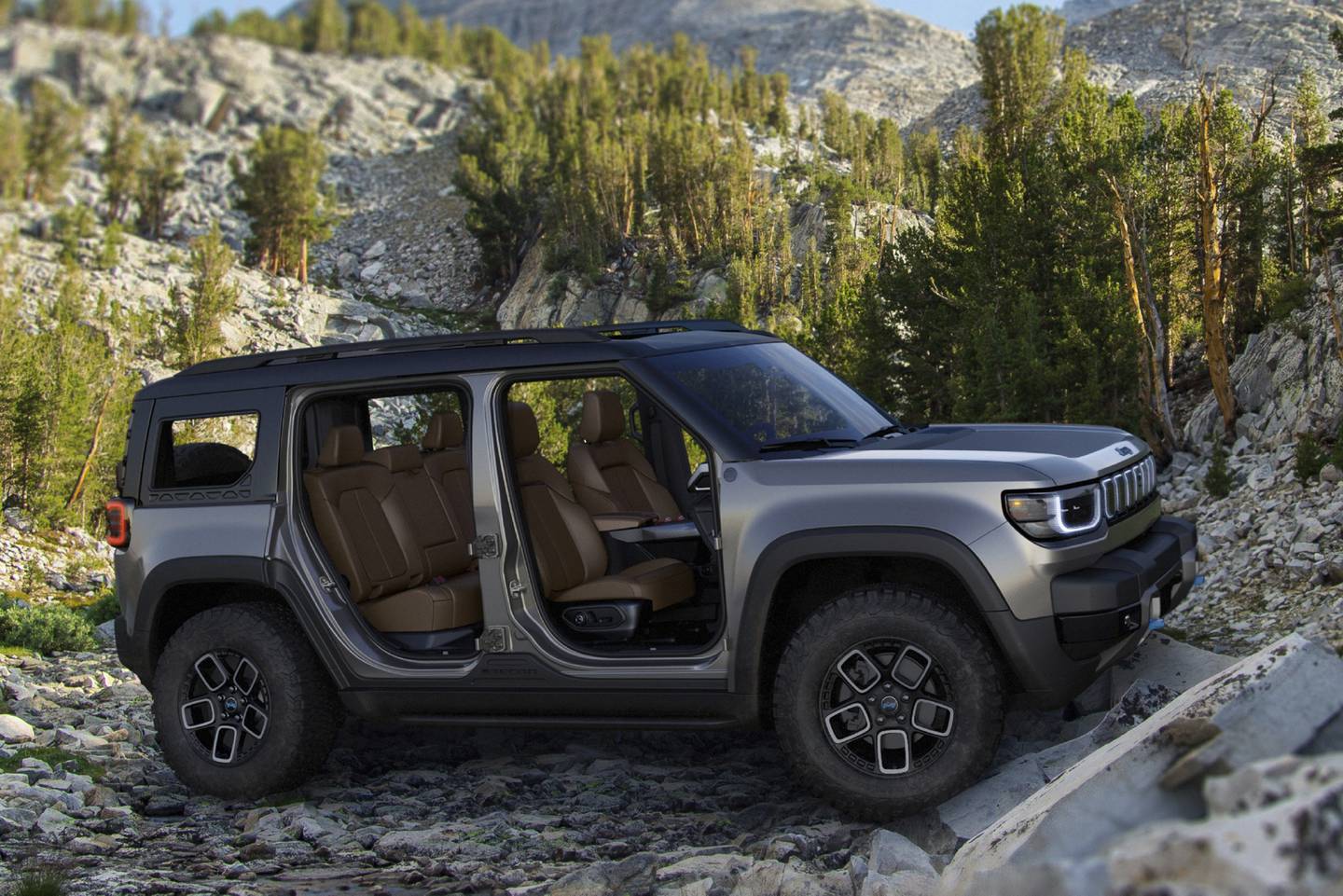 The upcoming Jeep Recon 4x4, an all-electric SUV, promises off-road capability similar to the Wrangler.