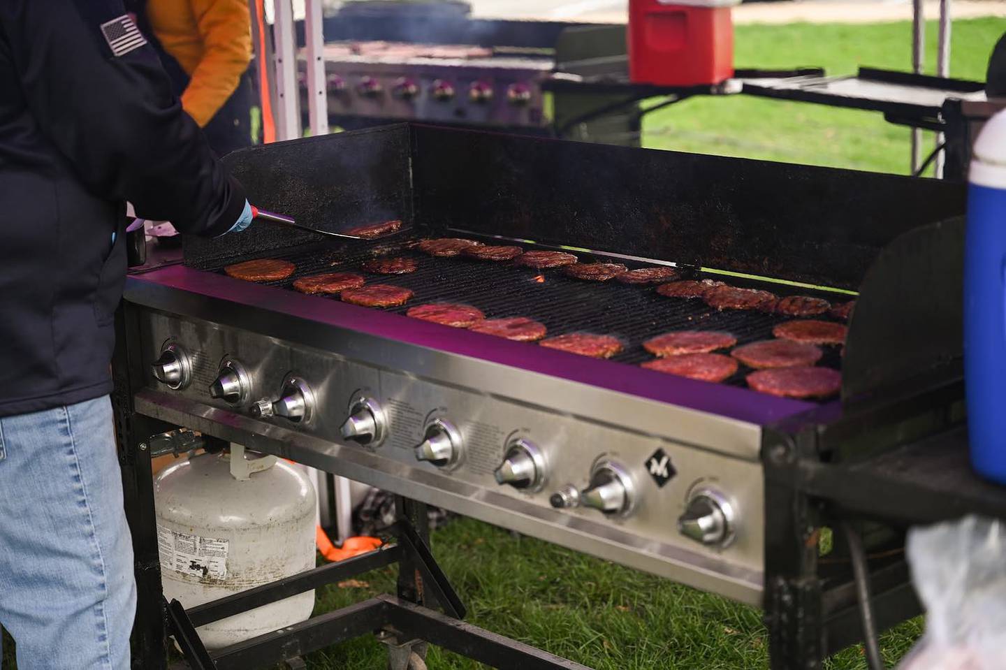 Fresh burgers were served on Wednesday during Ag Week.