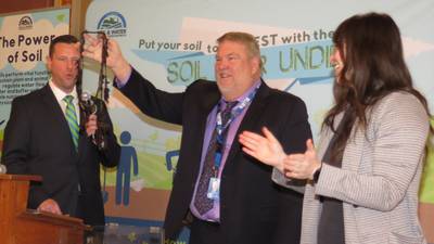 Farmers go undie cover: Soil health advocates meet with legislators