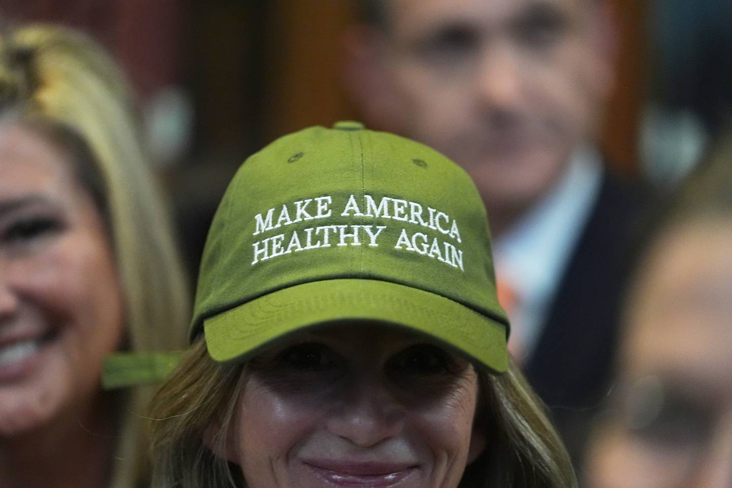 Supporters gather for a Make Indiana Healthy Again initiative event in Indianapolis.