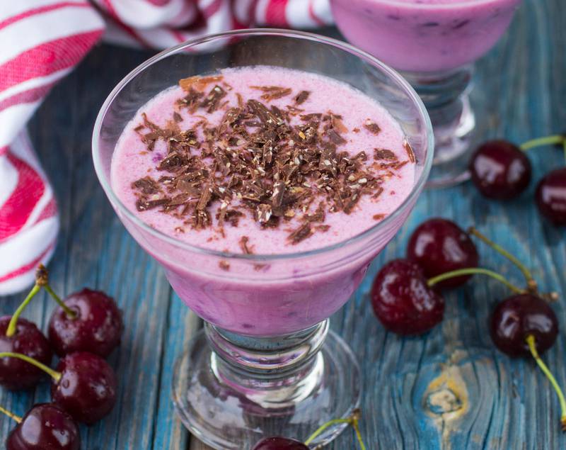 This rich and creamy Cherry Chocolate Smoothie brings decadent flavors into an easy to make and delicious drink.