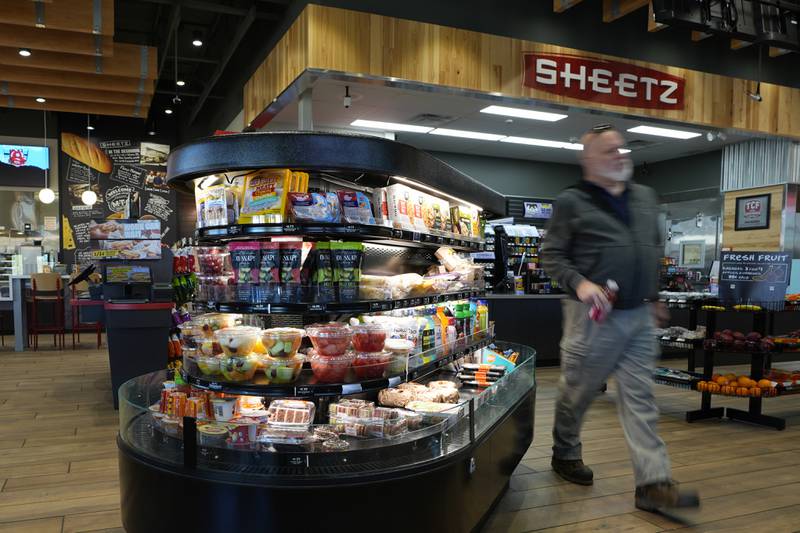 A customer walks through a Sheetz convenience store in Bethlehem, Pennsylvania.