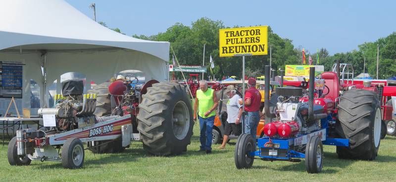 Tractor pulls will be featured at Historic Farm Days, starting with antique pulls at 6 p.m. July 10, Illinois Tractor Pulling Association-sanctioned pulls July 11 and Illiana Pullers Association-sanctioned pulls July 12. The tractor pulls July 11-12 begin at 5 p.m.