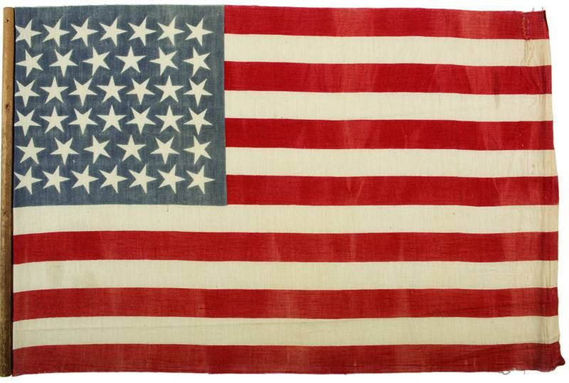 For a few days in 1889, the United States had 40 states. This 40-star parade flag captures a brief, but by no means unimportant, snapshot of American history.