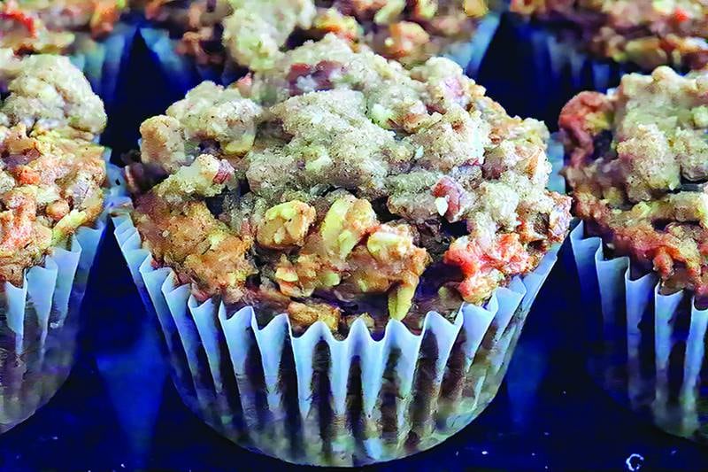 Sweet potato muffins with cinnamon-pecan streusel are a bakery-worthy treat with a smarter ingredient list.