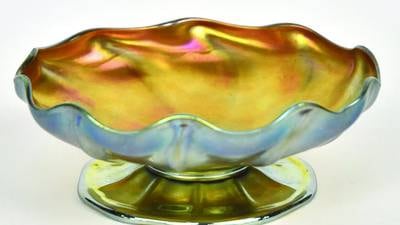 Antiques & Collecting: Iridescent glass