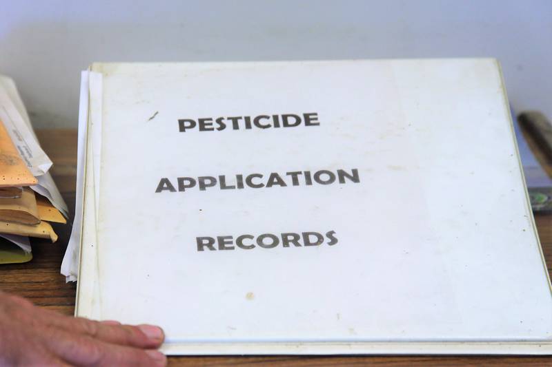 In accordance with the 1990 farm bill, all private applicators are required by law to keep record of their federally restricted use pesticide applications for a period of two years, according to the U.S. Department of Agriculture.