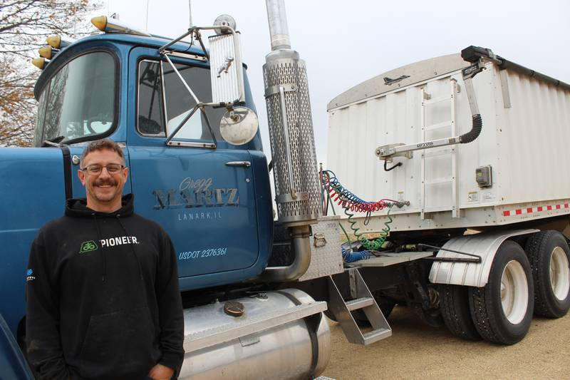 During harvest, Kyle Martz is responsible for operating the grain dryer and driving trucks while his dad, Gregg, is the combine operator. From his Army experience, where he was deployed to Iraq twice, Martz learned that a bad day on the farm was still better than a good day in Iraq.