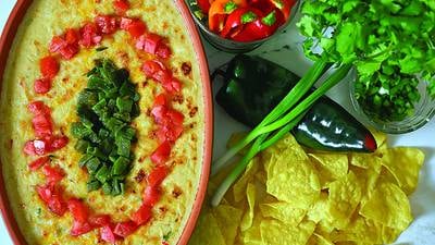 A crowd-pleasing chicken queso fundido for Cinco de Mayo