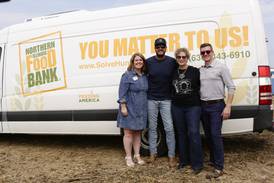 Record-breaking food drive at Bryan’s Farm Tour stop