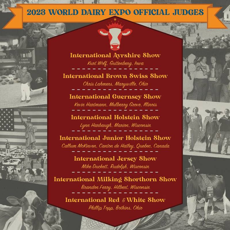 2023 World Dairy Expo official judges named AgriNews