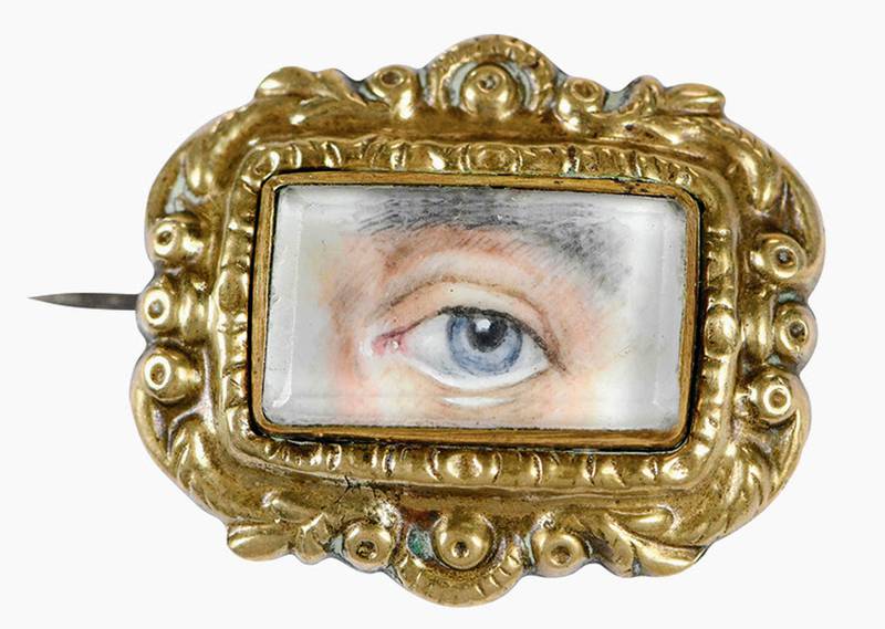 Wearing a miniature painting of a loved one’s eye was fashionable in the 18th and 19th centuries.