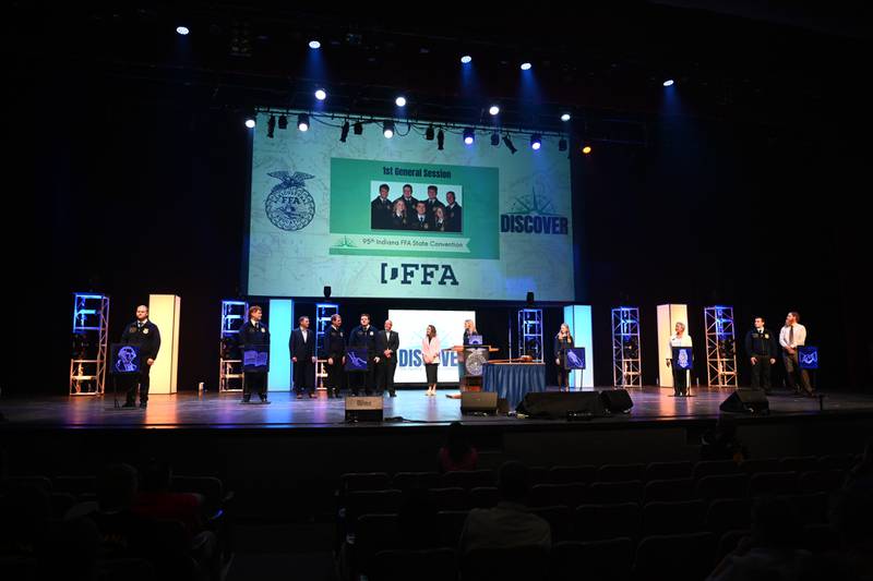 The first General Session takes the stage at the 2024 Indiana FFA Convention.