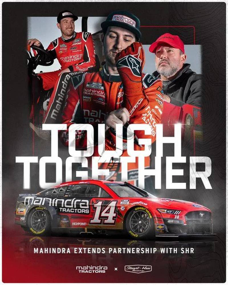 Mahindra Ag North America has extended its partnership with Stewart-Haas Racing as the anchor sponsor for NASCAR Cup Series driver Chase Briscoe and the No. 14 team.