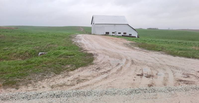 The vanished remains of a farmstead, once home to Kevin Brooks’ family and their hog and cattle operations. Even the hill that hosted the windmill has disappeared.