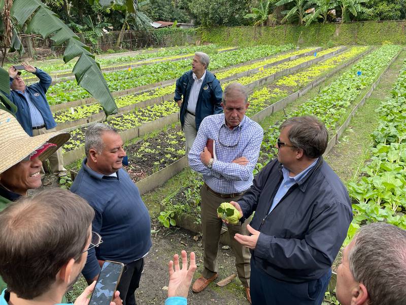 A team from the National Association of State Departments of Agriculture visits a Cuban farm.