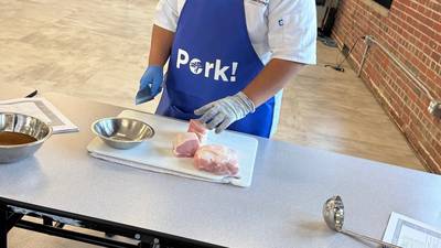 Junior chefs learn how to cook with Indiana Pork