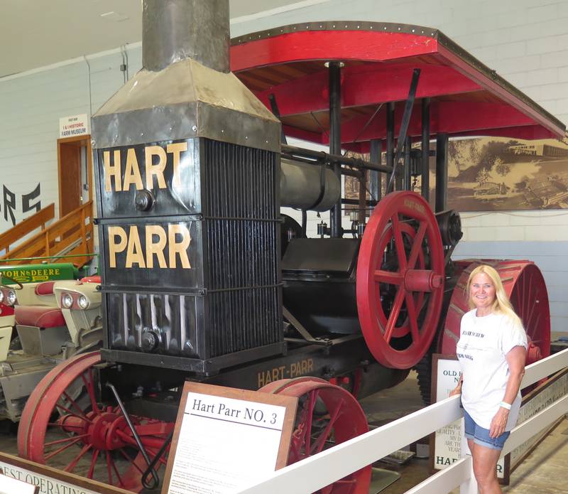 A centerpiece of the I&I Museum is this Hart-Parr 3, the oldest surviving internal combustion engine tractor still operational in the United States. Sherry Schaefer was a member of the team that restored the tractor on loan from the Smithsonian Institute.