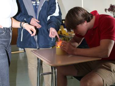 Students learn about agriculture through hands-on activities