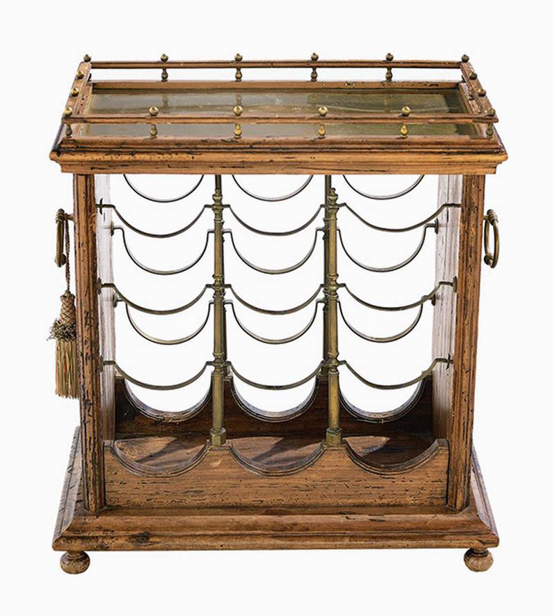 Although it was made in the 20th century, this wine rack brings Regency style into a modern setting.