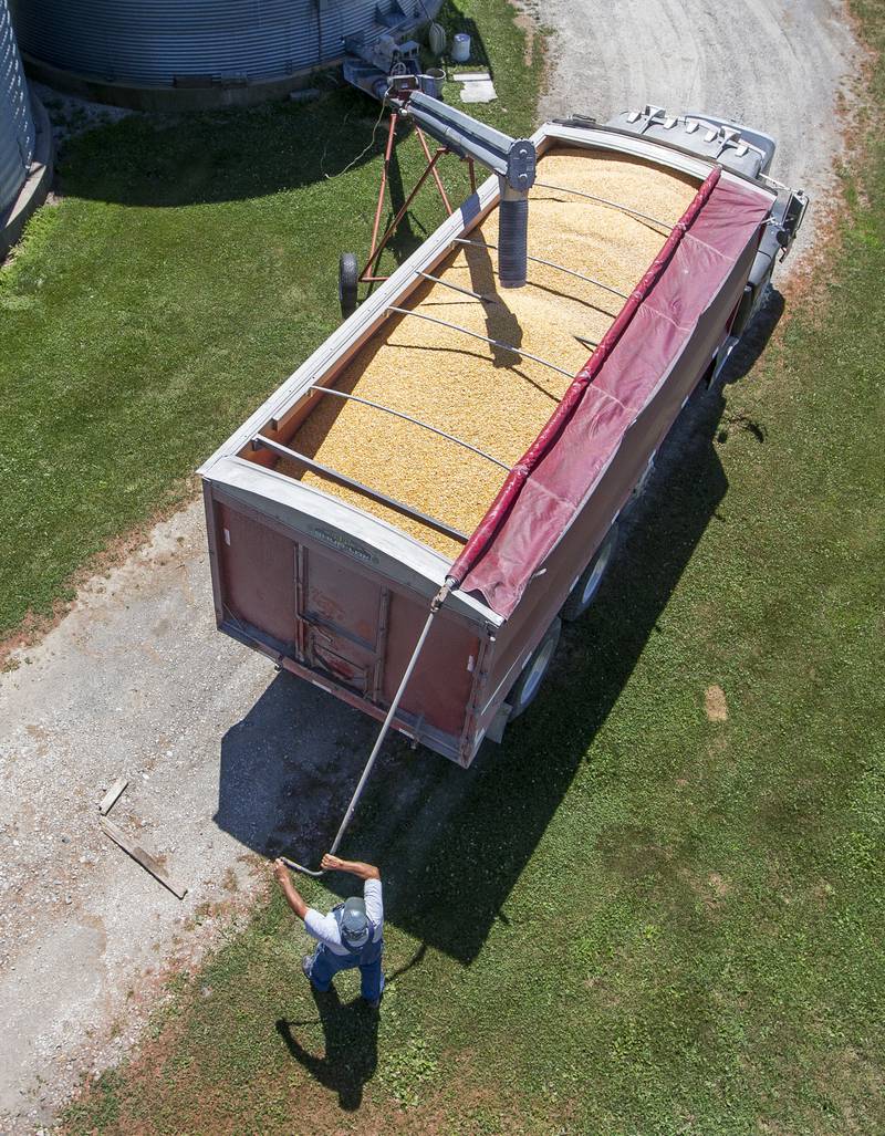 On the cover: Corn is loaded into a truck on a farm in Bremen, Indiana.