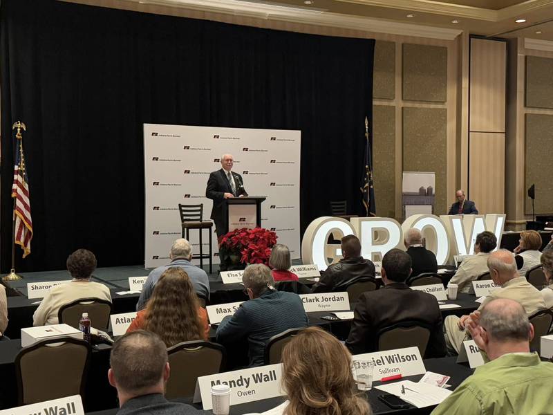 During the 2024 Indiana Farm Bureau business meeting, Randy Kron was reelected by acclamation and will continue to serve as president of the organization.