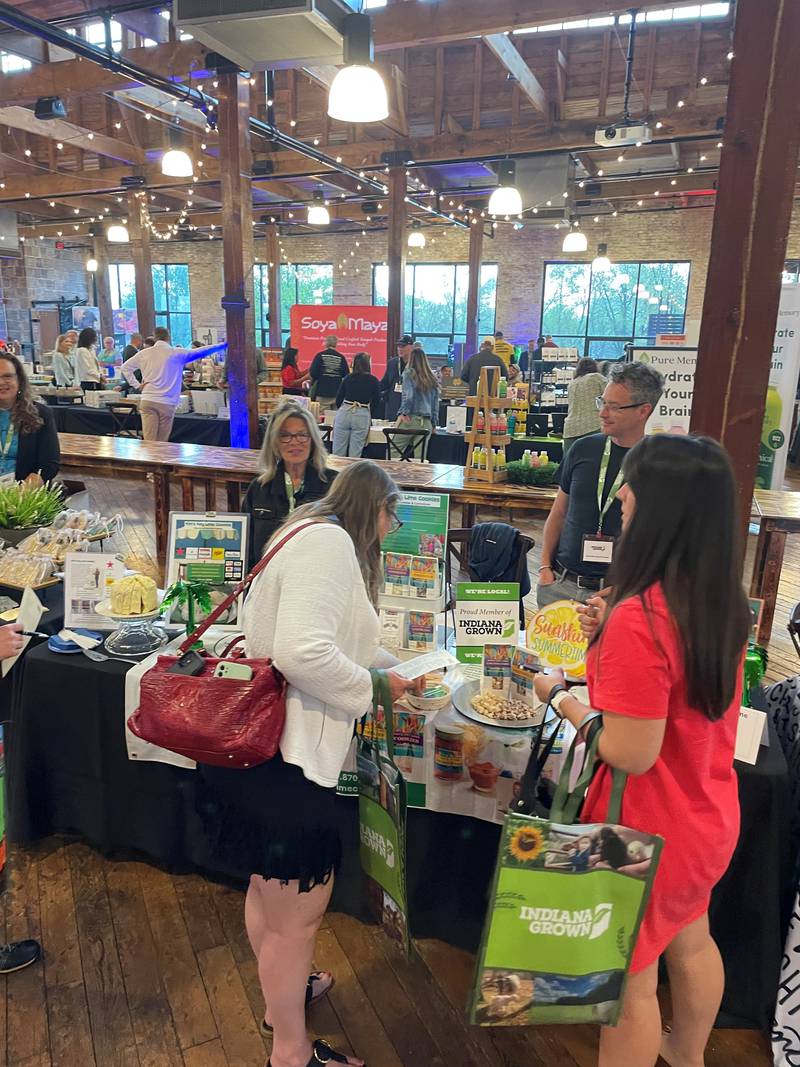 Featured items at the Indiana Grown Showcase include beef, bison, baked goods, seasonings and spice blends, honey, body care products, craft spirits and much more — all created by Indiana Grown members.