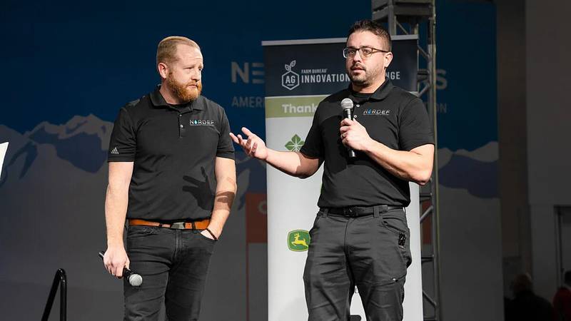 NORDEF developed technology to produce diesel exhaust fluid at the point of use and received a total of $50,000 in prize money to help grow the business as the winner of the 2023 Farm Bureau Ag Innovation Challenge.