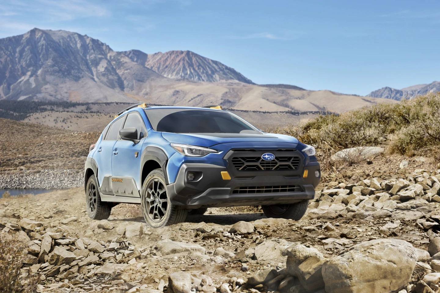 This photo provided by Subaru shows the 2024 Crosstrek Wilderness. It’s the most capable Crosstrek version for off-roading thanks to all-terrain tires and more than 9 inches of ground clearance.