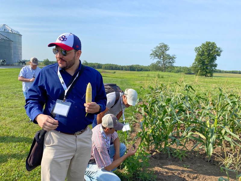 Influencers from South America tour ethanol plants in Indiana. Indiana is the fifth-largest corn-producing state in the country, according to the USDA. The state’s 15 ethanol plants produce more than 1.4 billion gallons per year.
