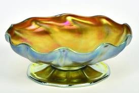 Antiques & Collecting: Iridescent glass