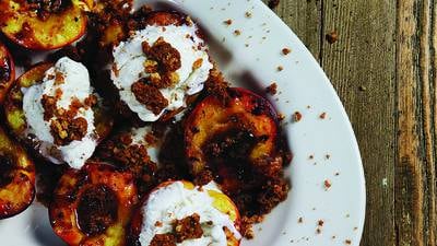 Still savoring summer with peachy dessert