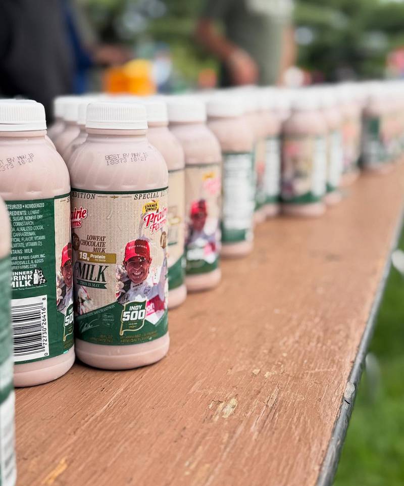 Ten thousand pints of ice-cold Prairie Farms chocolate milk were handed out to runners in Indianapolis.