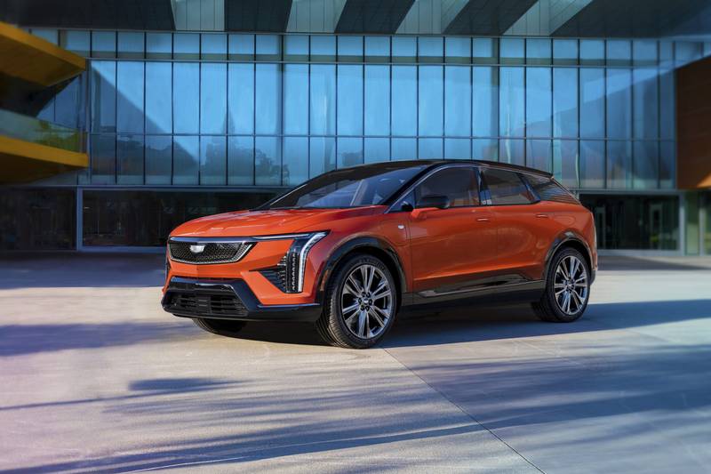 A small crossover SUV, Cadillac’s new 2025 Optiq is fully electric and comes standard with a hands-free driving feature.