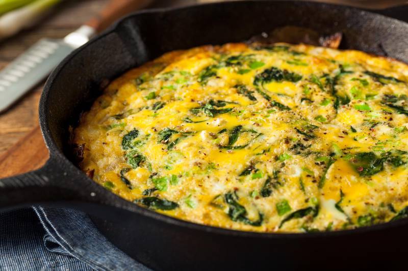 Celebrate spring with this light and delicious vegetable frittata.