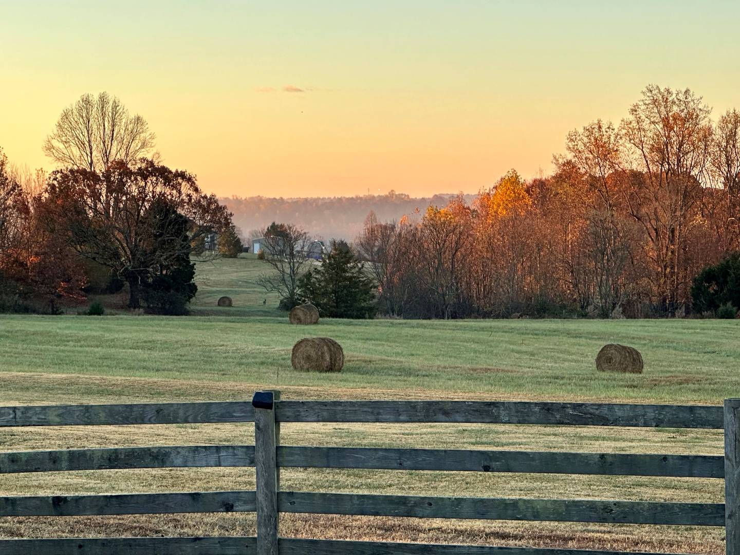 “Early Morning” — Cindy Hoyle: “This was captured early one Saturday morning looking out across my farm.”