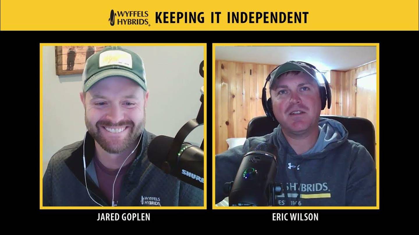 Wyffels agronomy managers Jared Goplen and Eric Wilson