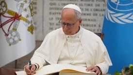 Pope denounces use of hunger as weapon of war as he urges world leaders ‘not to look the other way’