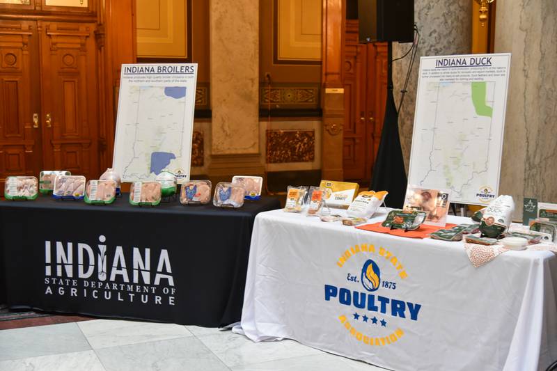 Gov. Eric Holcomb, Indiana State Department of Agriculture director Don Lamb and the Indiana State Poultry Association recognized the generosity of Indiana’s poultry producers at the 76th annual Governor’s Poultry Presentation at the Indiana Statehouse.