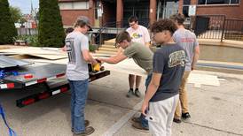 Students build mini food centers to feed hungry neighbors