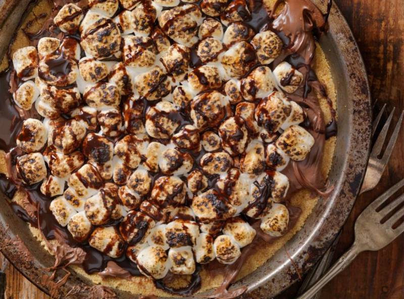 S’more Ice Cream Pie combines two classic summertime treats into one.