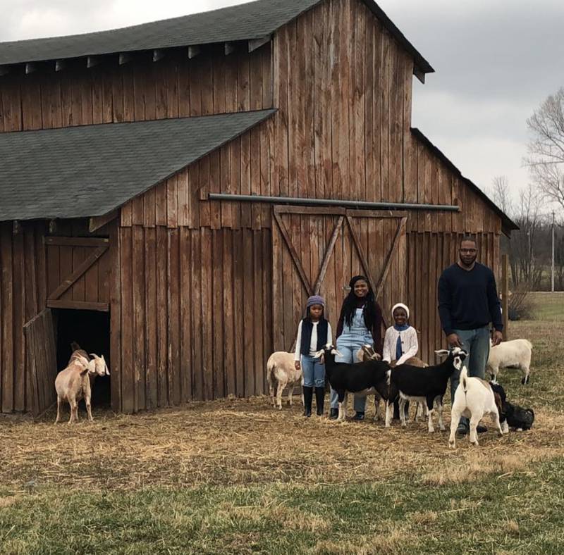 The Friend family members raise livestock and grow specialty crops in Selma in east-central Indiana.